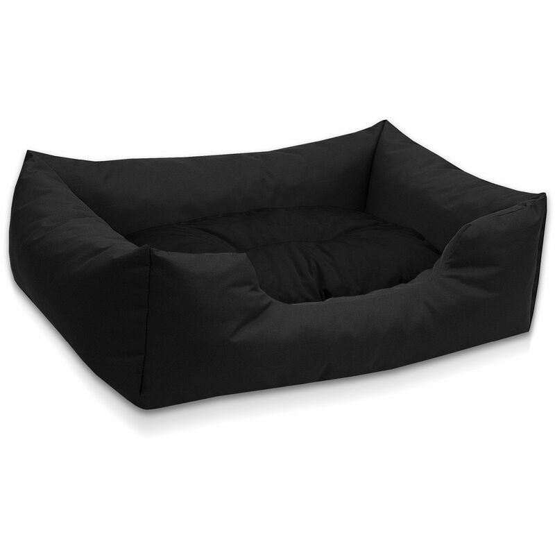 

BedDog® colchón para perro MIMI S hasta XXXL, 26 colores, cama, sofá, cesta para perro:L, BLACK (negro) - BLACK (negro)