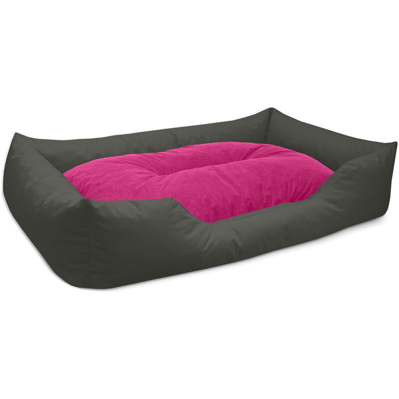 

BedDog® colchón para perro MIMI S hasta XXXL, 26 colores, cama, sofá, cesta para perro:XXL, PASSION-ROCK (gris/rose) - PASSION-ROCK (gris/rose)