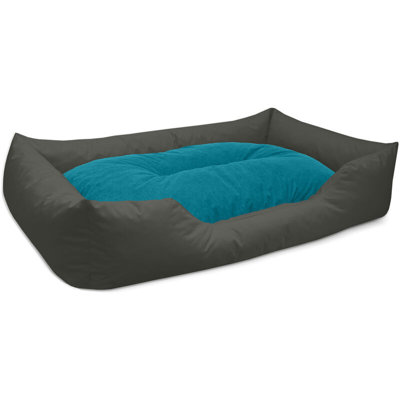 

BedDog® colchón para perro MIMI S hasta XXXL, 26 colores, cama, sofá, cesta para perro:XXL, BLUE-ROCK (gris/azul) - BLUE-ROCK (gris/azul)