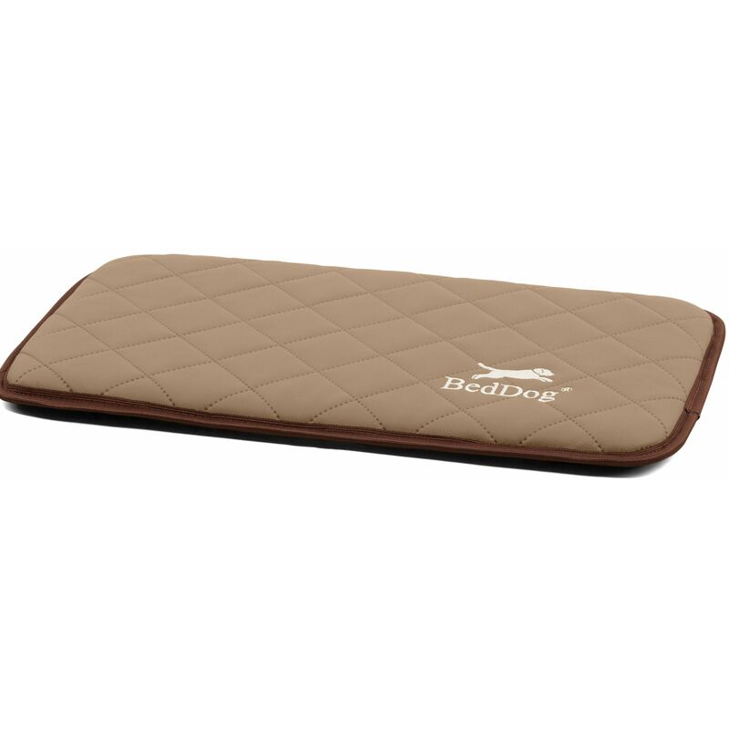 

BedDog® estera NELLY, alfombra para perros de imitación de cuero, cama para perros, 8 colores, S-XXL:S, SMART (marron claro) - SMART (marron claro)