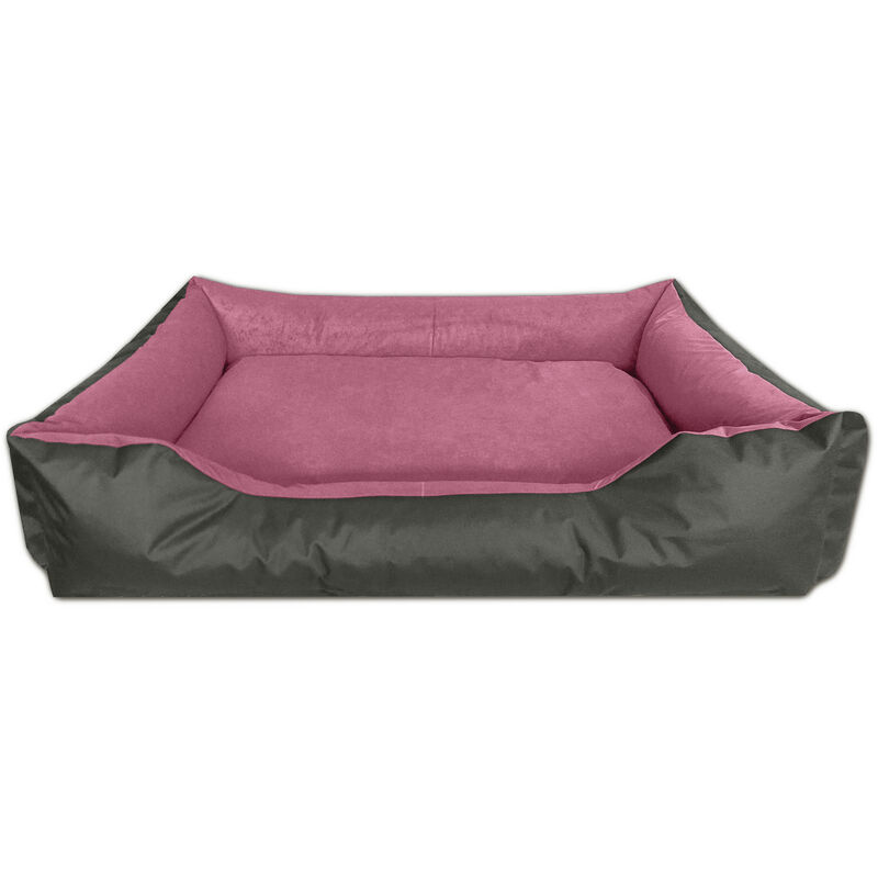 

BedDog® LUPI colchón para perro S hasta XXXL, 24 colores, cama para perro, sofá para perro, cesta para perro:XXL, PINK-ROCK(gris/rosa)