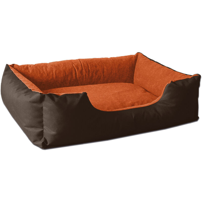 

BedDog® LUPI colchón para perro S hasta XXXL, 24 colores, cama para perro, sofá para perro, cesta para perro:XL, SUNSET (marrón/naranja) - SUNSET