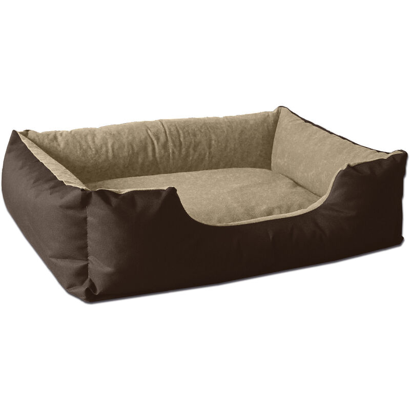 

BedDog® LUPI colchón para perro S hasta XXXL, 24 colores, cama para perro, sofá para perro, cesta para perro:L, MELANGE (marrón/beige) - MELANGE