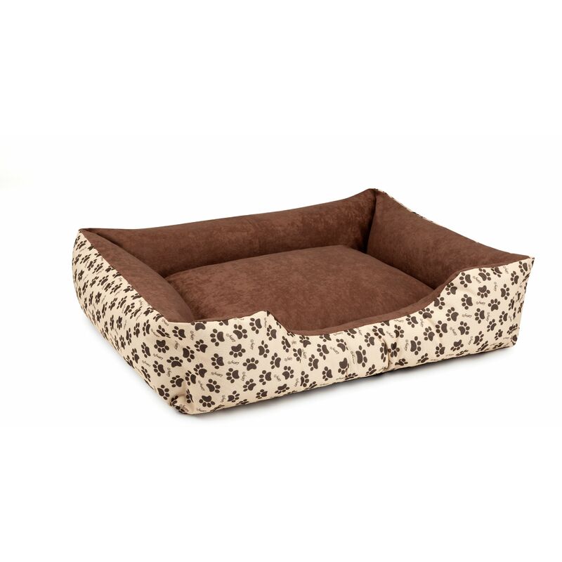 

BedDog® LUPI colchón para perro S hasta XXXL, 24 colores, cama para perro, sofá para perro, cesta para perro:L, NAMIBSAND-DOG (marrón/beige)