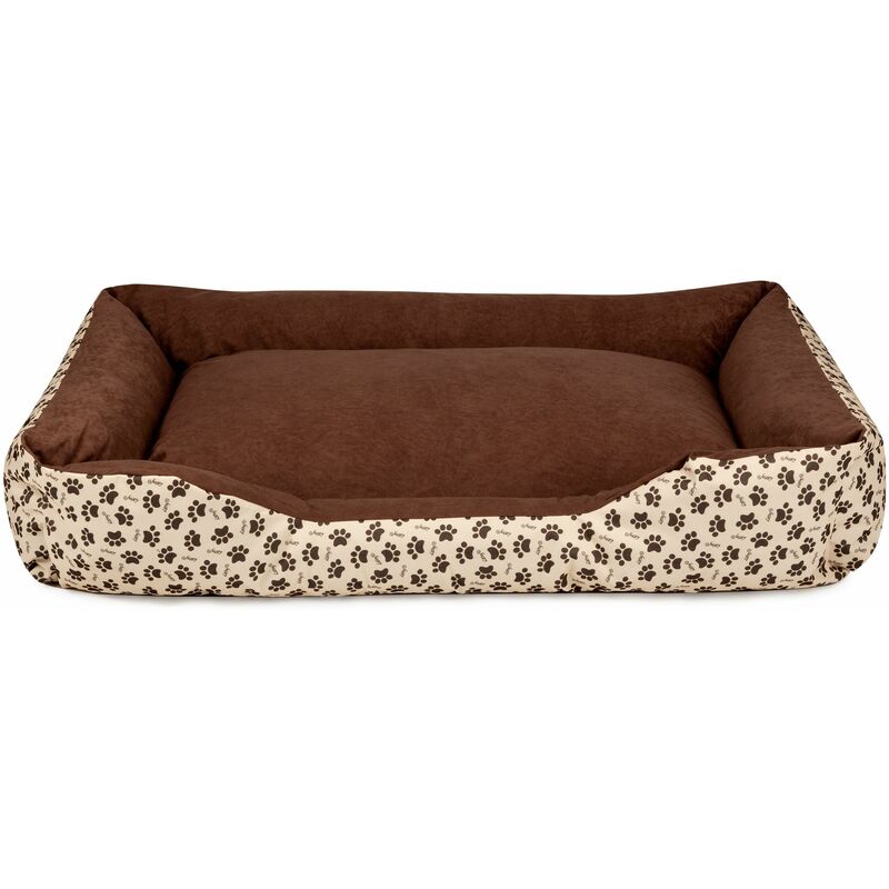 

BedDog® LUPI colchón para perro S hasta XXXL, 24 colores, cama para perro, sofá para perro, cesta para perro:3XL, NAMIBSAND-DOG (marrón/beige)