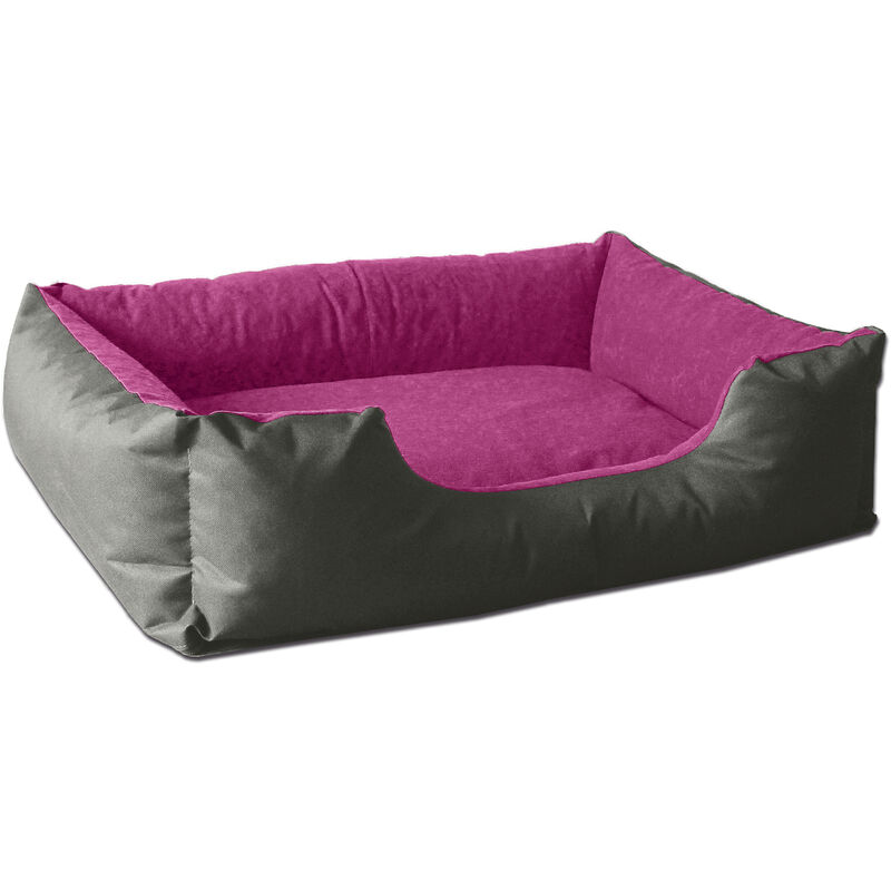 

BedDog® LUPI colchón para perro S hasta XXXL, 24 colores, cama para perro, sofá para perro, cesta para perro:S, PASSION-ROCK (gris/rose)