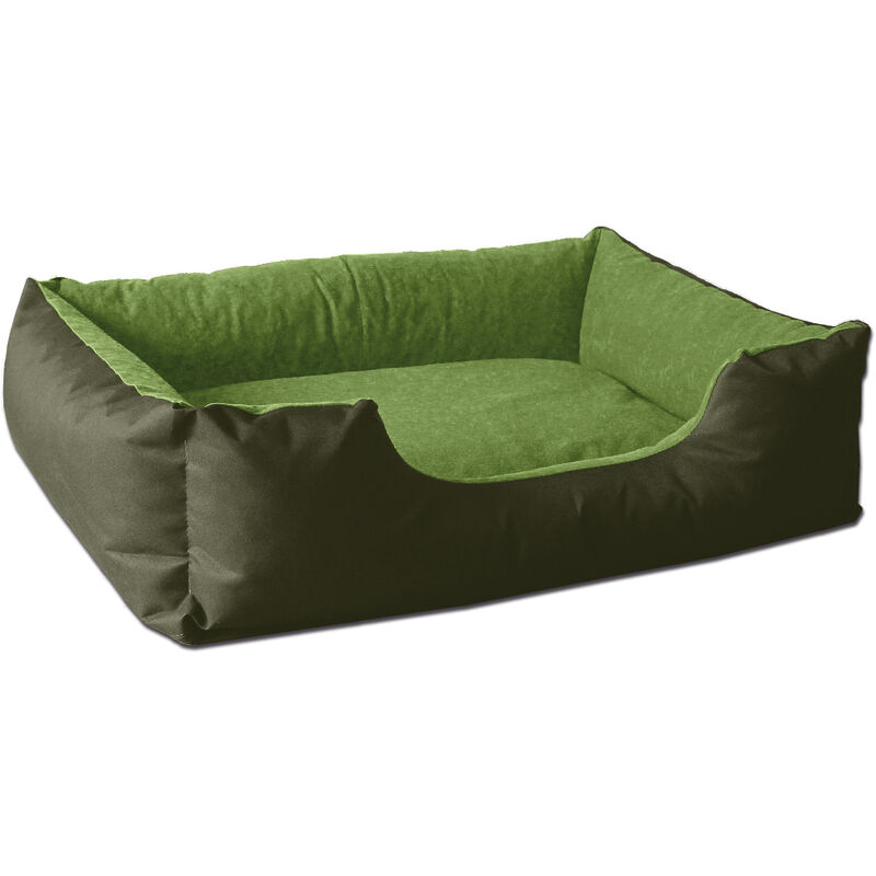 

BedDog® LUPI colchón para perro S hasta XXXL, 24 colores, cama para perro, sofá para perro, cesta para perro:L, GREEN-TEA(verde/verde)