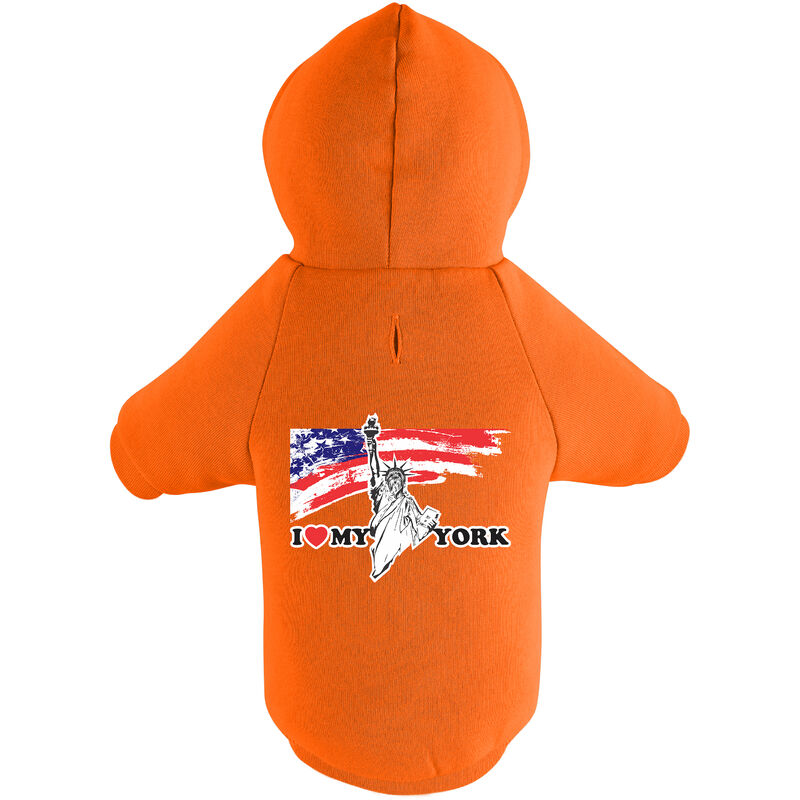 

BedDog® Sudadera con capucha para YORK, Hoodie para perro, Ropa, Sweat, orificio para la correa, muchas colores:XXS, Naranja - Naranja