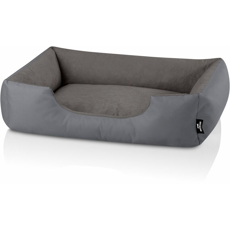 

BedDog® ZARA colchón para perro S hasta XXXL, 24 colores, cama para perro, sofá para perro, cesta para perro:XL, STEEL-GREY (gris) - STEEL-GREY (gris)