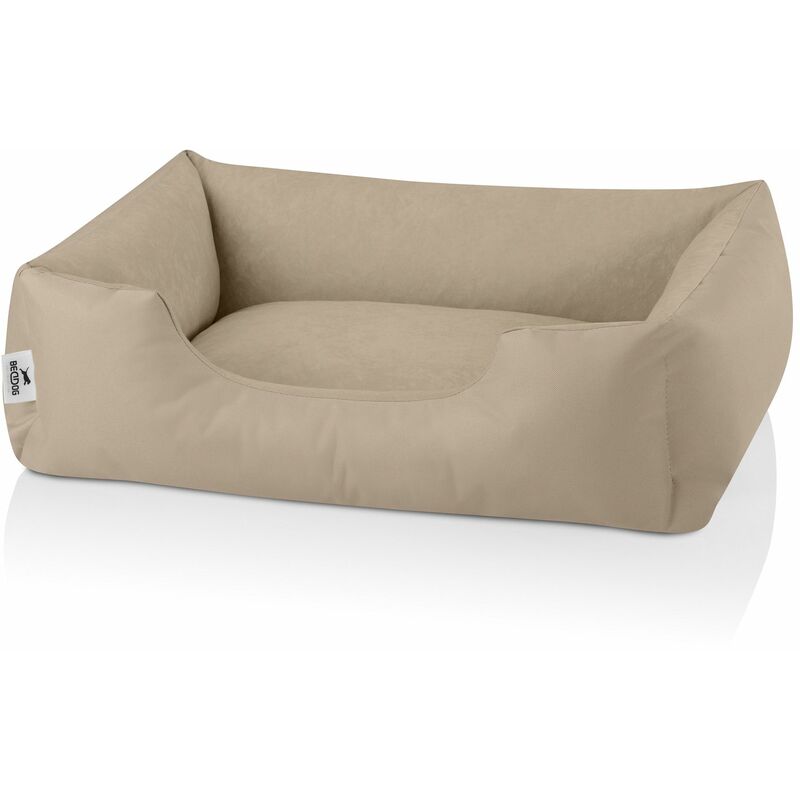 

BedDog® ZARA colchón para perro S hasta XXXL, 24 colores, cama para perro, sofá para perro, cesta para perro:M, NAMIB-SAND (beige) - NAMIB-SAND