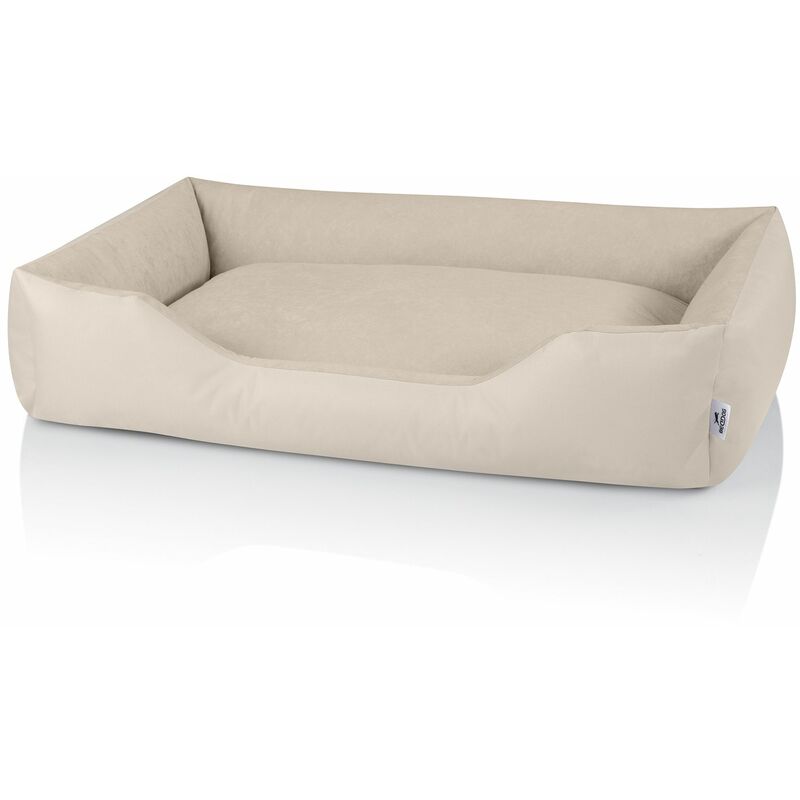 

BedDog® ZARA colchón para perro S hasta XXXL, 24 colores, cama para perro, sofá para perro, cesta para perro:3XL, LIGHT-SAND (beige claro)