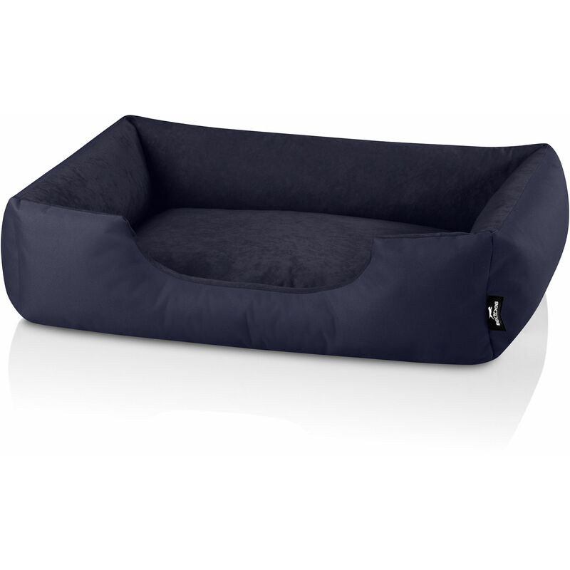 

BedDog® ZARA colchón para perro S hasta XXXL, 24 colores, cama para perro, sofá para perro, cesta para perro:L, NAVY-BLUE (azul oscuro) - NAVY-BLUE