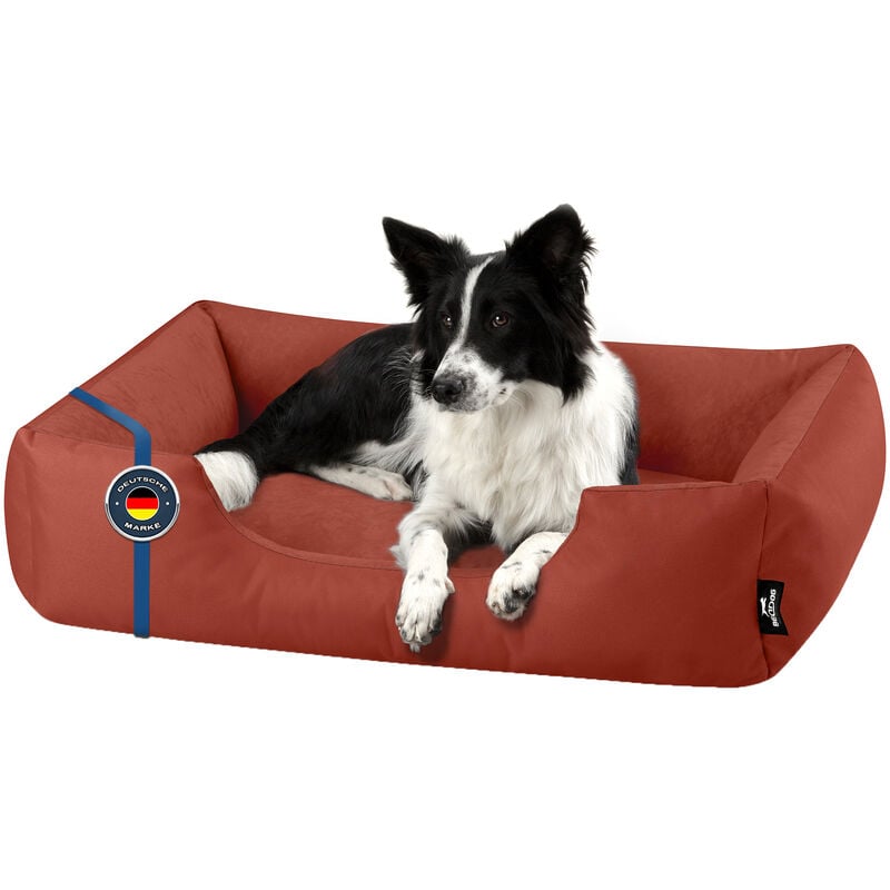 ® ZARA lit pour chien de S à XXXL, 24 couleurs au choix, coussin de chien, lit pour chien, panier pour chien:XL, HAZELNUT (brique) - Beddog
