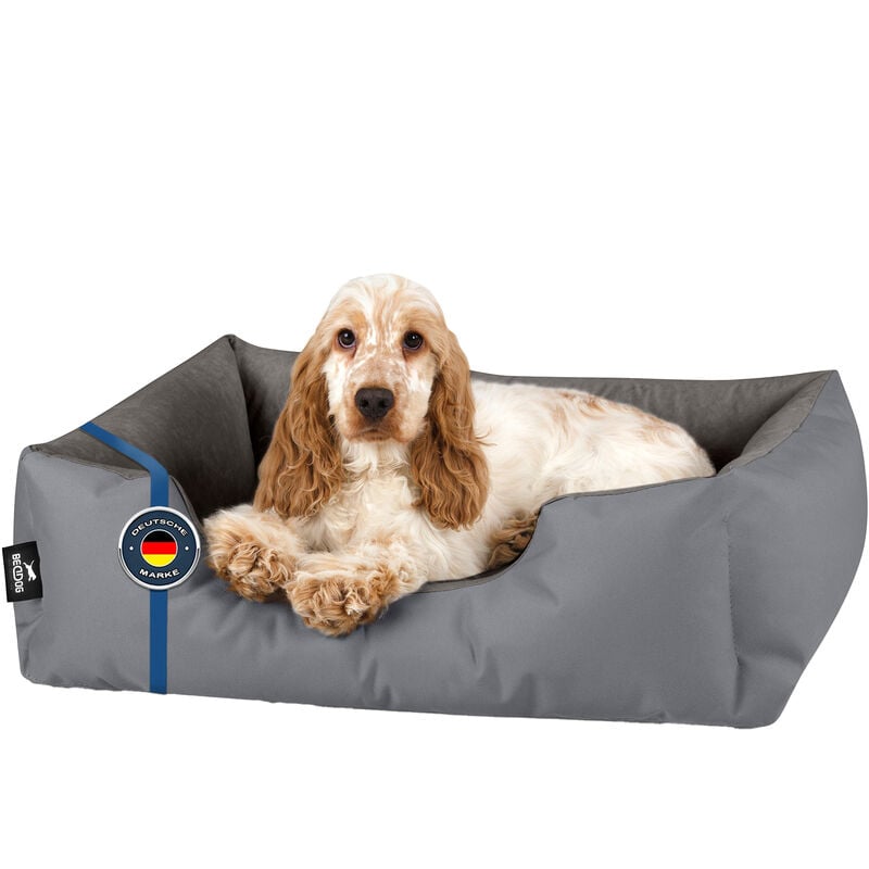 ® ZARA lit pour chien de S à XXXL, 24 couleurs au choix, coussin de chien, lit pour chien, panier pour chien:S, STEEL-GREY (gris) - Beddog