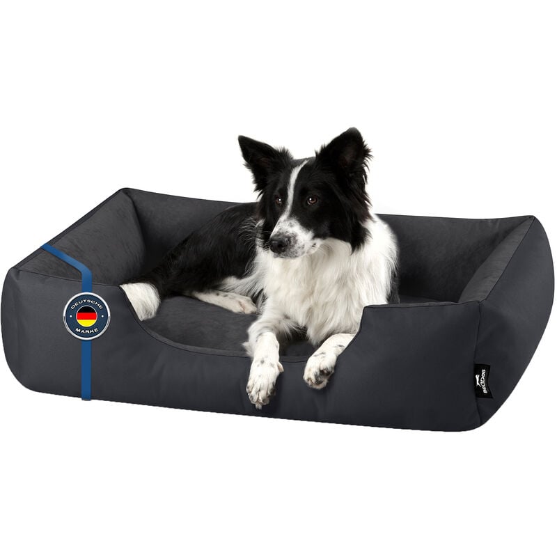 BedDog® ZARA lit pour chien de S à XXXL, 24 couleurs au choix, coussin de chien, lit pour chien, panier pour chien:L, GRAFIT (graphite)