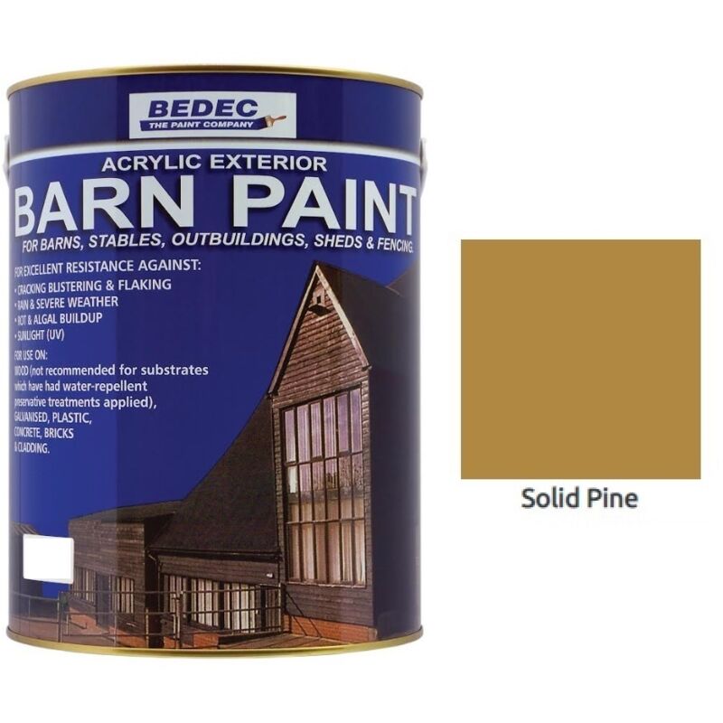 Bedec - Barn Paint - Semi-Gloss - Solid Pine - 2.5L