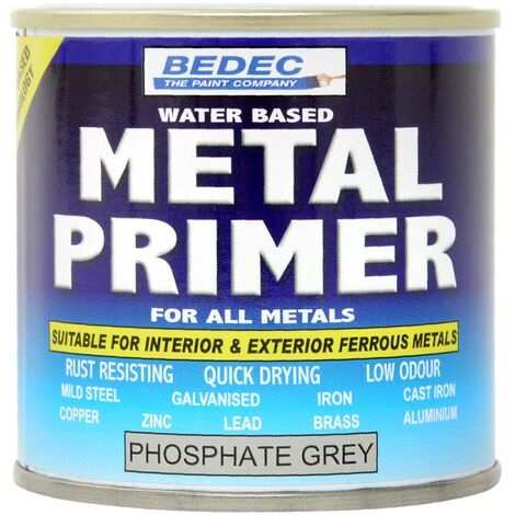 Bedec All Metals Primer Paint - Phosphate Grey - 250ml