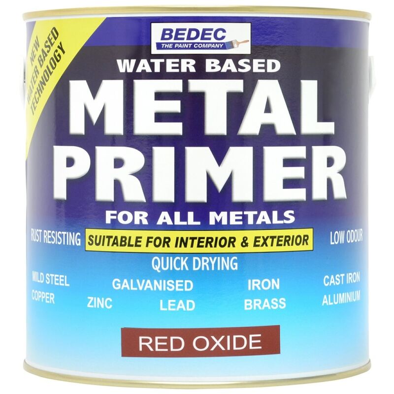 All Metals Primer - Red Oxide Paint - 750ml - Red Oxide Paint - Bedec