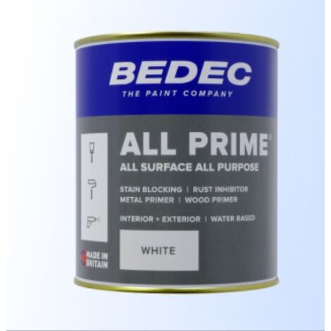 Bedec All Prime Paint - White - 5 Litres