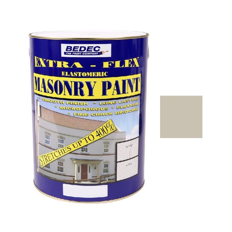 Extra Flex Masonry Paint - Woodash - 5 Litre - Bedec