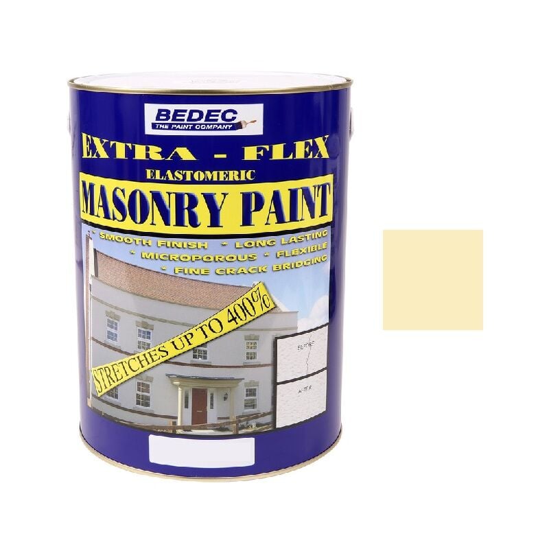 Extra Flex Masonry Paint - Buttermilk - 5 Litre - Bedec