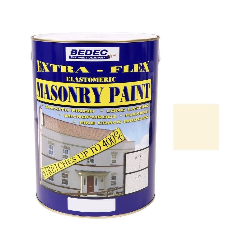 Extra Flex Masonry Paint - Magnolia - 5 Litre - Bedec