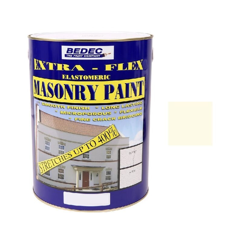 Extra Flex Masonry Paint - Gardenia - 5 Litre - Bedec