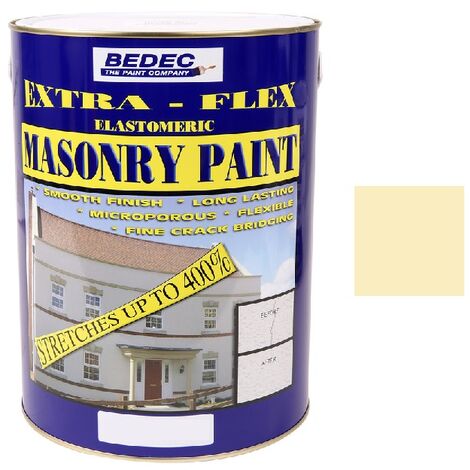 Bedec Extra Flex Masonry Paint - Buttermilk - 5 Litre