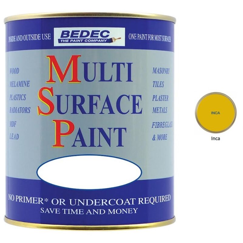 Bedec - Multi Surface Paint - Gloss - Inca - 250ml - Inca