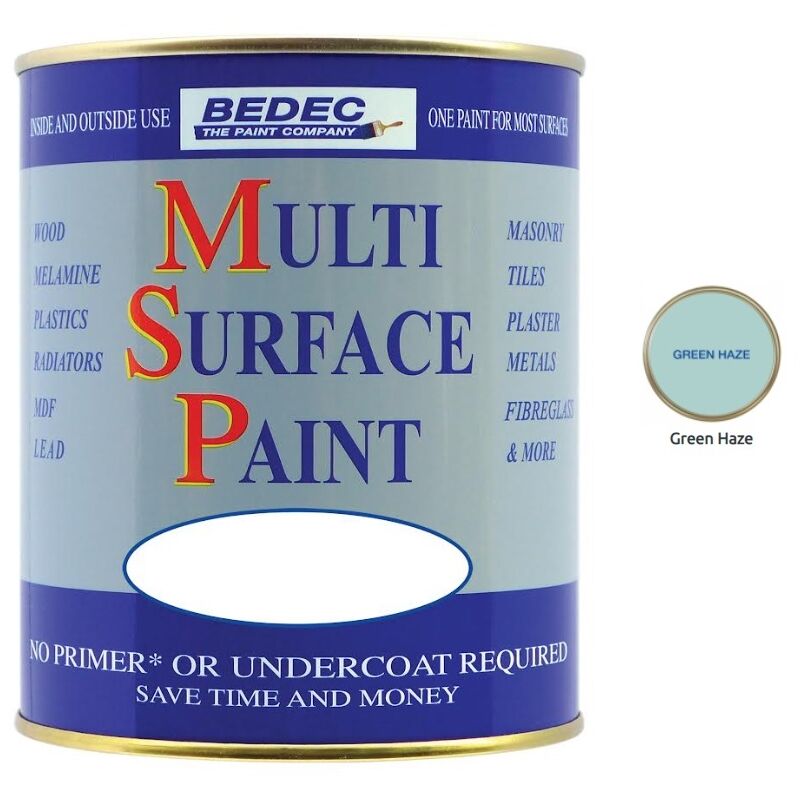 Multi Surface Paint - Gloss - Green Haze - 750ml - Green Haze - Bedec