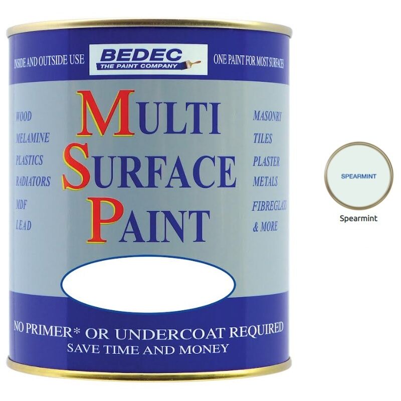 Multi Surface Paint - Gloss - Spearmint - 750ml - Spearmint - Bedec