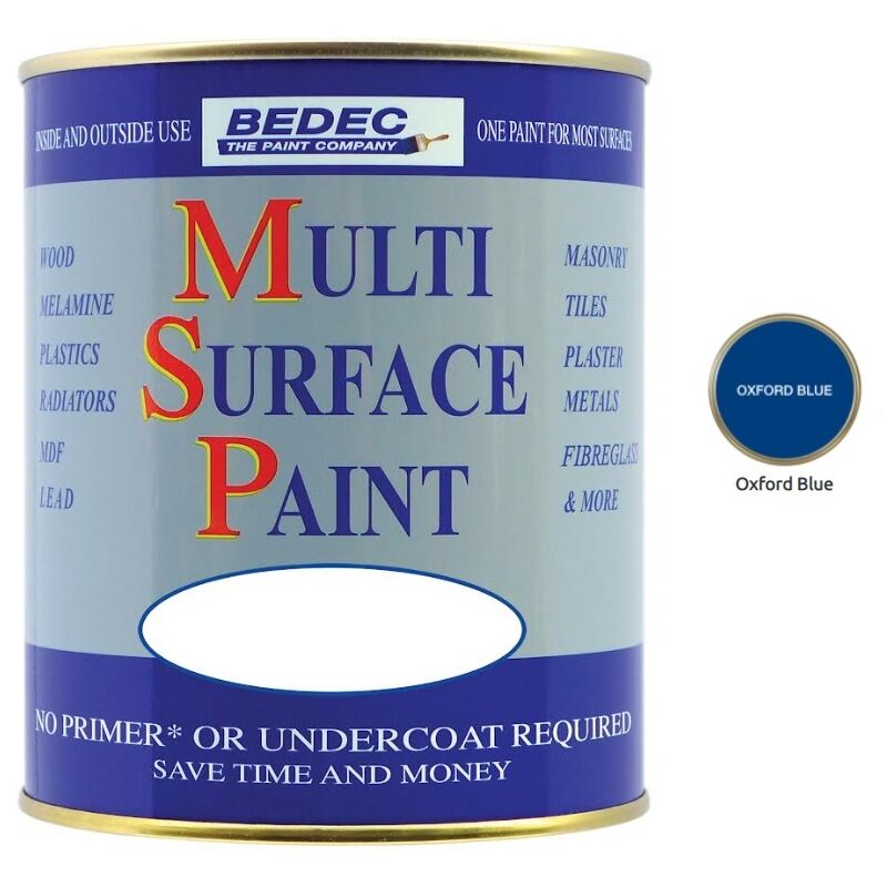 Bedec - Multi Surface Paint - Gloss - Oxford Blue - 2.5L - Oxford Blue