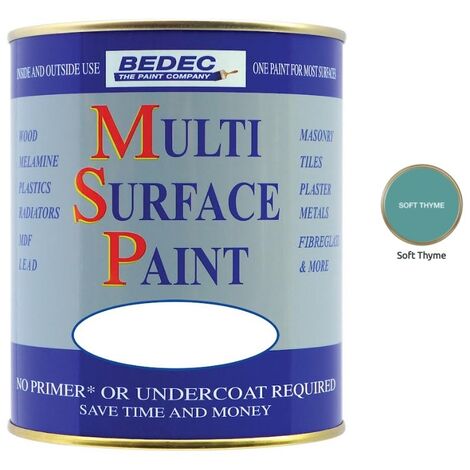 Bedec Multi Surface Paint - Satin - Soft Thyme - 2.5L