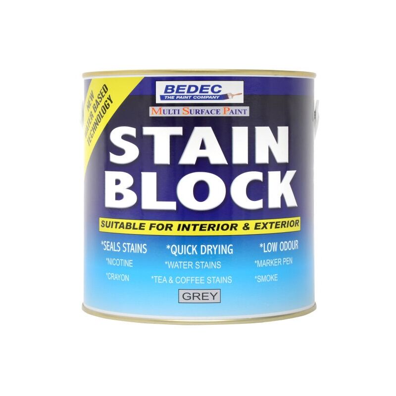 Bedec - Stain Block Paint - Translucent Grey - 250ml - Translucent Grey