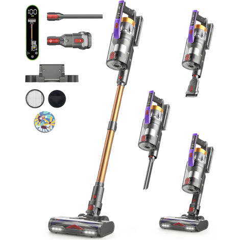 bedee Aspirateur Balai sans Fil (Main & Bâton) 550W/50KPa, Aspirateur sans Fil 70Min Autonomie - Écran LED, Aromathérapie, Filtrage 7 Couches, Aspirateur Balai, pour Poils Animaux/Tapis/Sols Durs