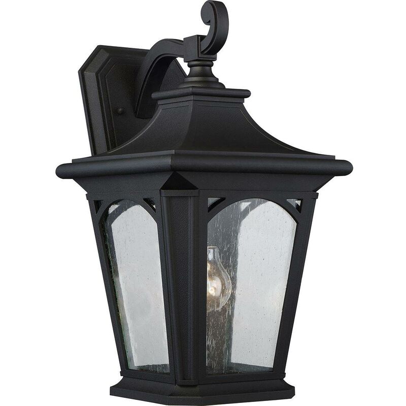 Elstead Bedford - 1 Light Large Wall Lantern - Mystic Black Finish, E27