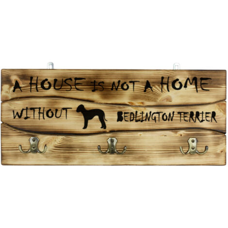 Bedlington Terrier, Rothbury Terrier - gruccia con cane, espositore per medaglie, decorazione per la casa di Art-Dog