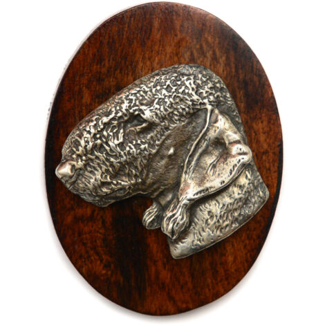 Bedlington Terrier, Rothbury Terrier - spilla per esposizione canina, fermaglio per numero di partenza, distintivo per cani di Art-Dog