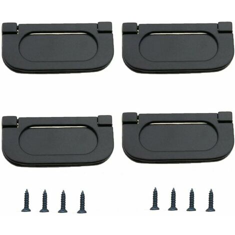 Bedroom Furniture Handles, 19 Pcs Cabinet Pull Handle, Zinc Alloy Pull Handle, Invisible Cabinet Handles, Alloy Pull Handle, Zinc Alloy Invisible Handles, Hidden Cabinet Handles (Black)