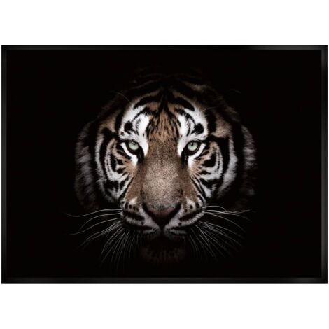 Bedruckte Leinwand Bianca 50x70cm - Tigerkopf