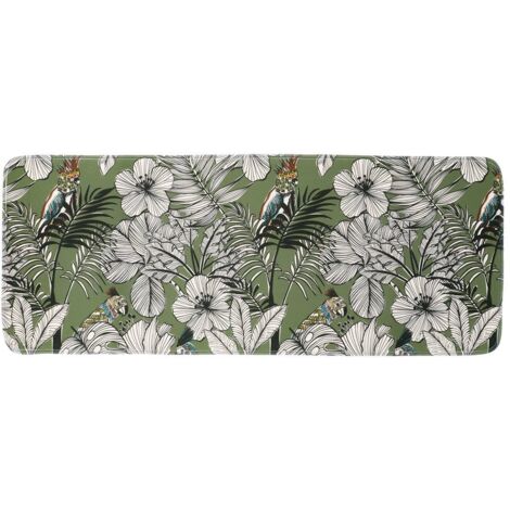 Bedruckter mikrofaserteppich 45x120 cm - jungle fever kaki - Tendance