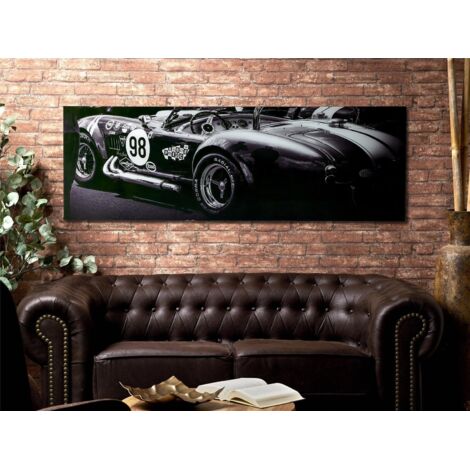 Bedrucktes Glasbild Oldtimer Shelby Cobra 150X50 Cms. 150X1X50 Cms