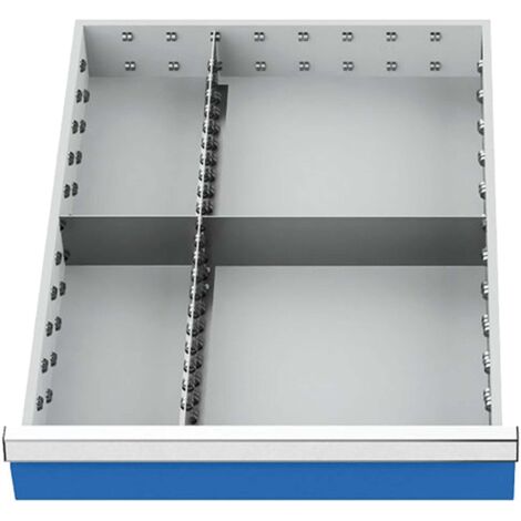 Bedrunka+Hirth Schubladeneinteilung R 18-24 mit Metalleinteilung für Front 150 mm BxT 450 x 600 mm  - 115A