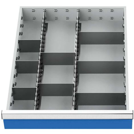 Bedrunka+Hirth Schubladeneinteilung R 18-24 mit Metalleinteilung für Front 150 mm BxT 450 x 600 mm  - 117A