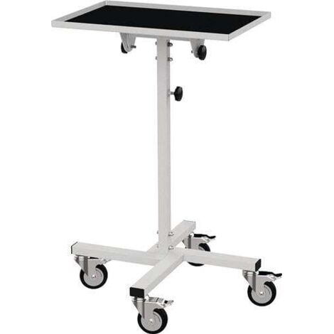 BEDRUNKA+HIRTH Support matériaux Surface de chargement L410xP610mm H.994-1344mm gris Tablette inclinable jusqu'à 360 degrés - 05.10.31B