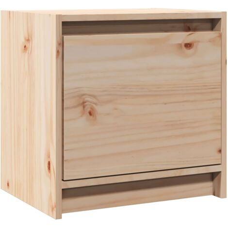 Bedside Cabinet 40x30.5x40 cm Solid Pinewood vidaXL