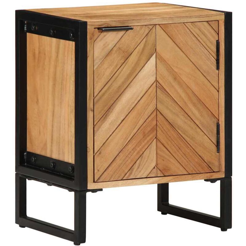 Bedside Cabinet Brown 40 X 30 X 50 Cm Solid Acacia Wood Vidaxl