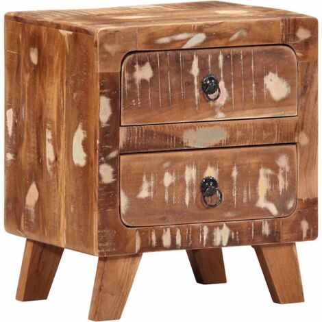 Bedside Cabinet 40x32x46 cm Solid Wood Reclaimed vidaXL