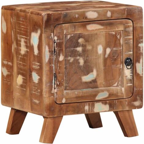 Bedside Cabinet 40x32x46 cm Solid Wood Reclaimed vidaXL