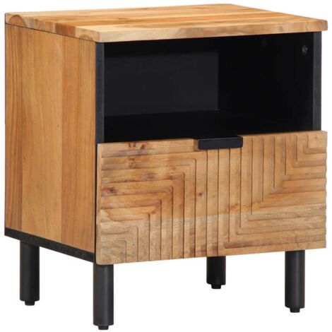 Bedside Cabinet 40x33x46 cm Solid Wood Acacia vidaXL